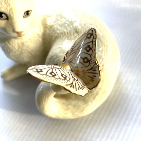 Crazy Cat Lady Gift Figurine Butterfly Enchantment Lenox Animal Lovers - Picture 11 of 12